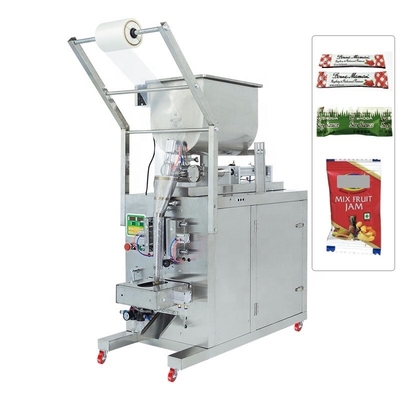 Precise Low Cost Automatic Mix Fruit Jam Packaging Making Plastic Airtight Filling Sealing Packaging Machine For Sauce Paste