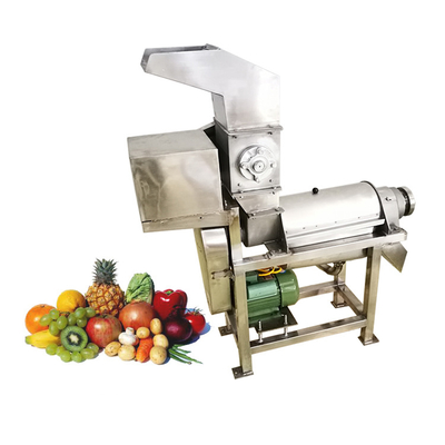 Small stainless steel low speed crushing and pressing industrial spiral type screw apple lemon mango juicer machine for fruits and vegetables